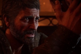 The Last of US: Part 1: Joel holding Ellie's face.